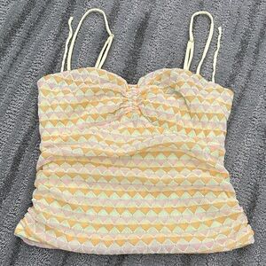 Geometric Patterned Women's Top